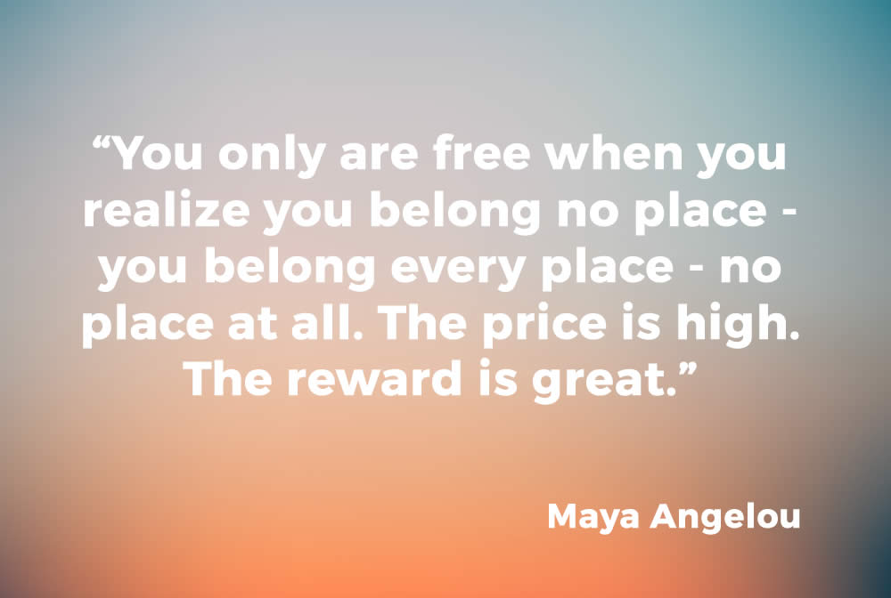 On belonging, staying true to who you are and the concept of freedom