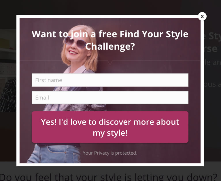 How to effectively use popups to generate lots of free leads for your business | 40plusstyle.com